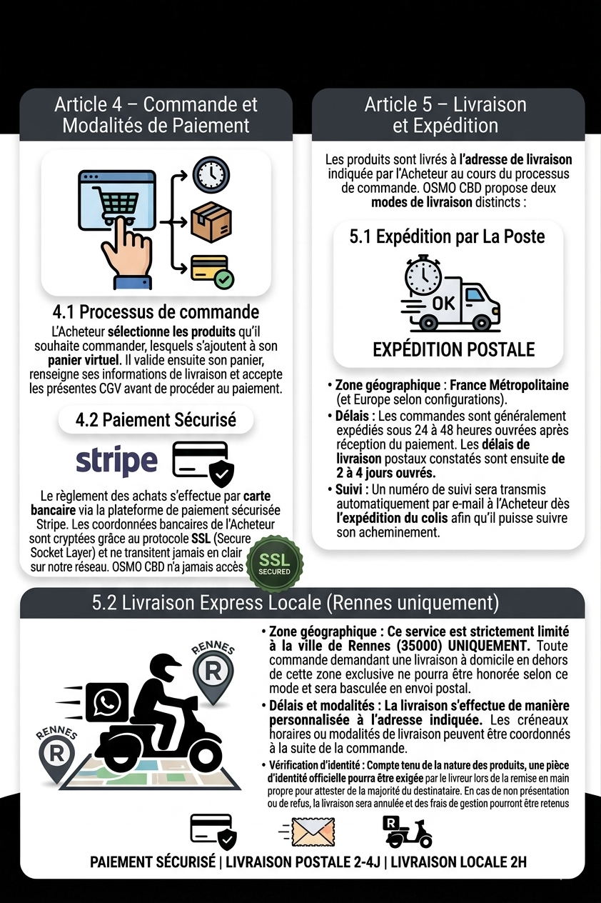 Livraison & Paiement OSMO